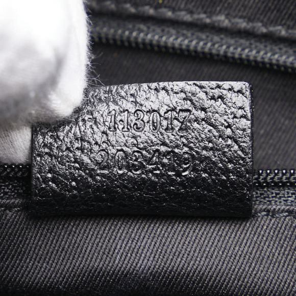 GUCCI Black Leather Shoulder Bag - Picture 12 of 14